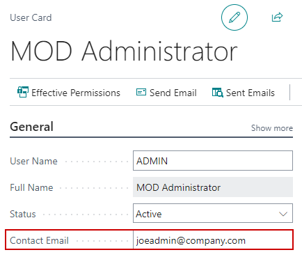 The Contact Email is used to determine access to the Support Portal.